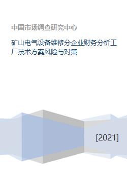 礦山電氣設(shè)備維修分企業(yè)財(cái)務(wù)分析、工廠技術(shù)方案風(fēng)險(xiǎn)與對(duì)策及資本投資咨詢